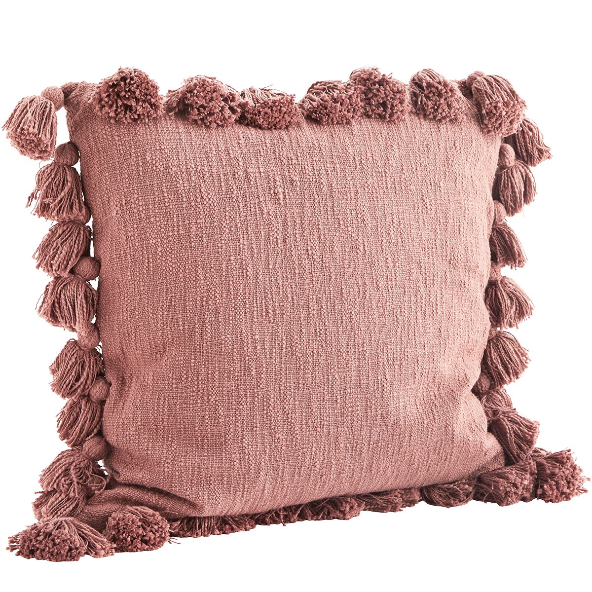 Cushion cover with tassels 60x60 cm, Rose